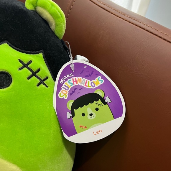 Len the Green Frankenstein Bear 8” Squishmallow - Picture 2 of 6